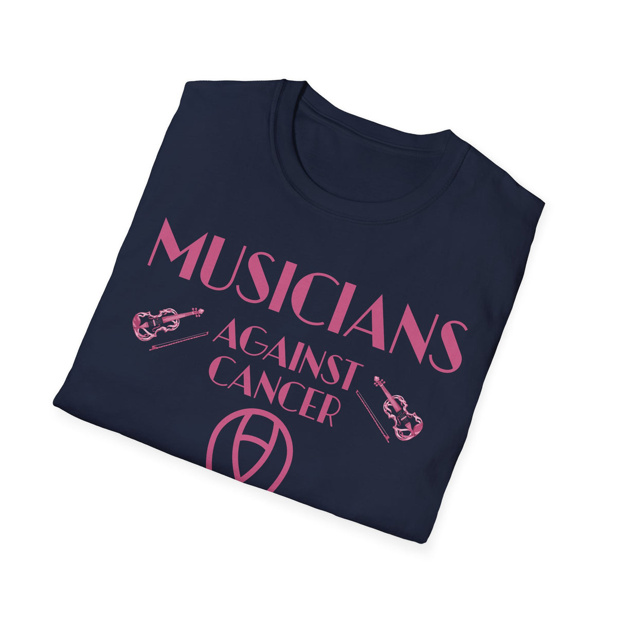 Musicians Against Cancer T-Shirt — Pink Ribbon Benefit Tee