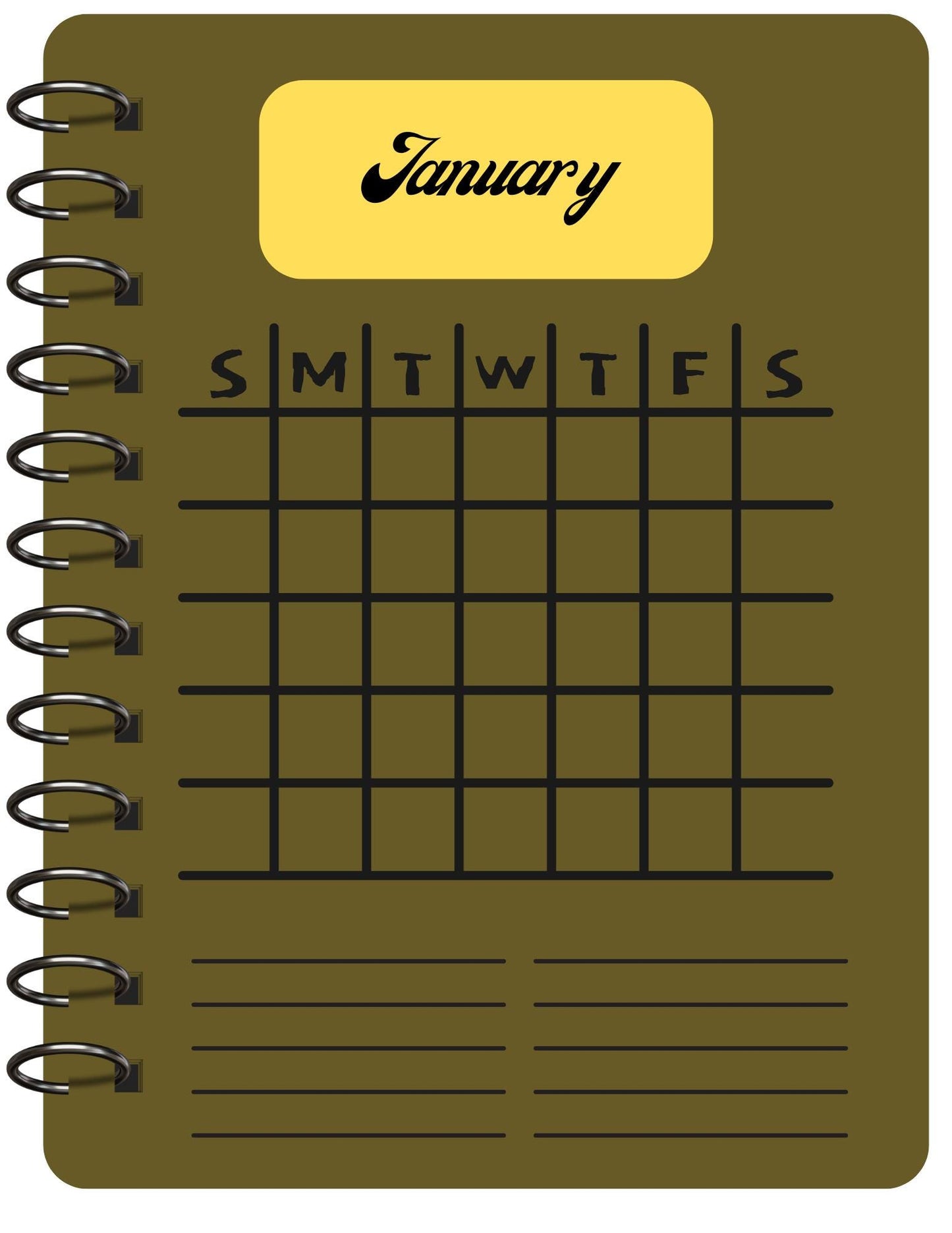 Digital Planner for Music Teacher, Digital Calendar for Student of Music Lover