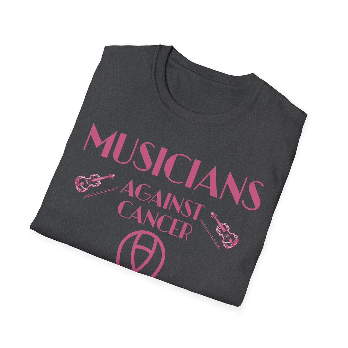 Musicians Against Cancer T-Shirt — Pink Ribbon Benefit Tee