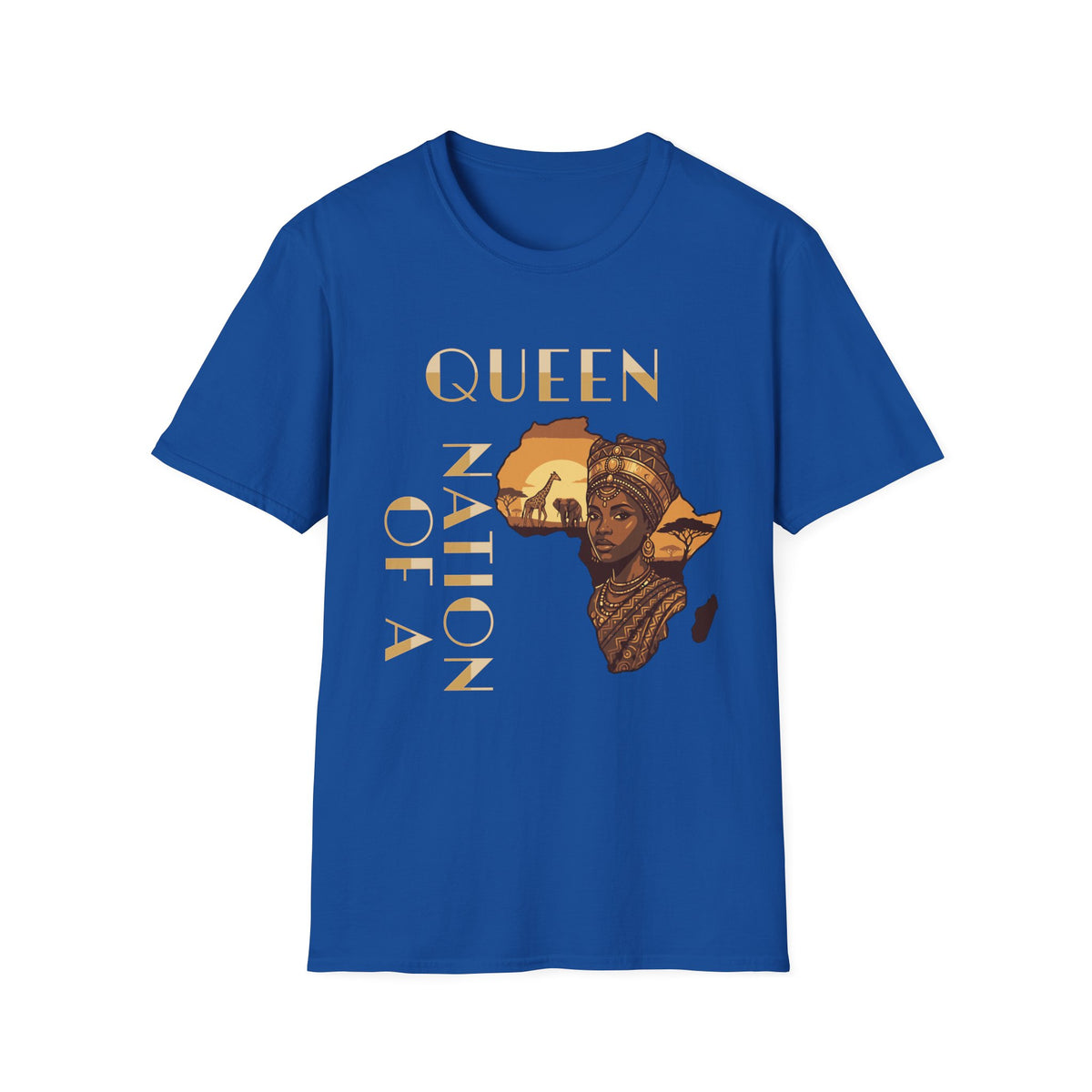 Queen of a Nation T-Shirt — African Queen Graphic Tee