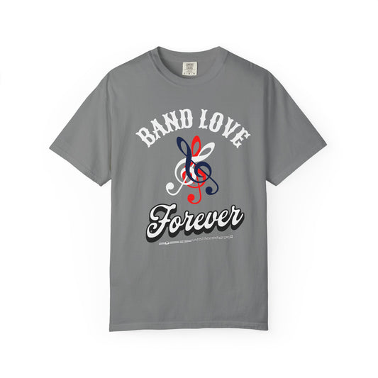 Band Love Forever T-Shirt — Music Treble Clef Graphic Tee