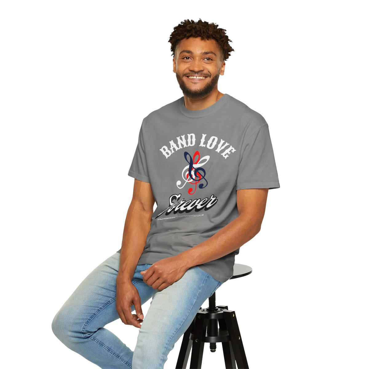 Band Love Forever T-Shirt — Music Treble Clef Graphic Tee