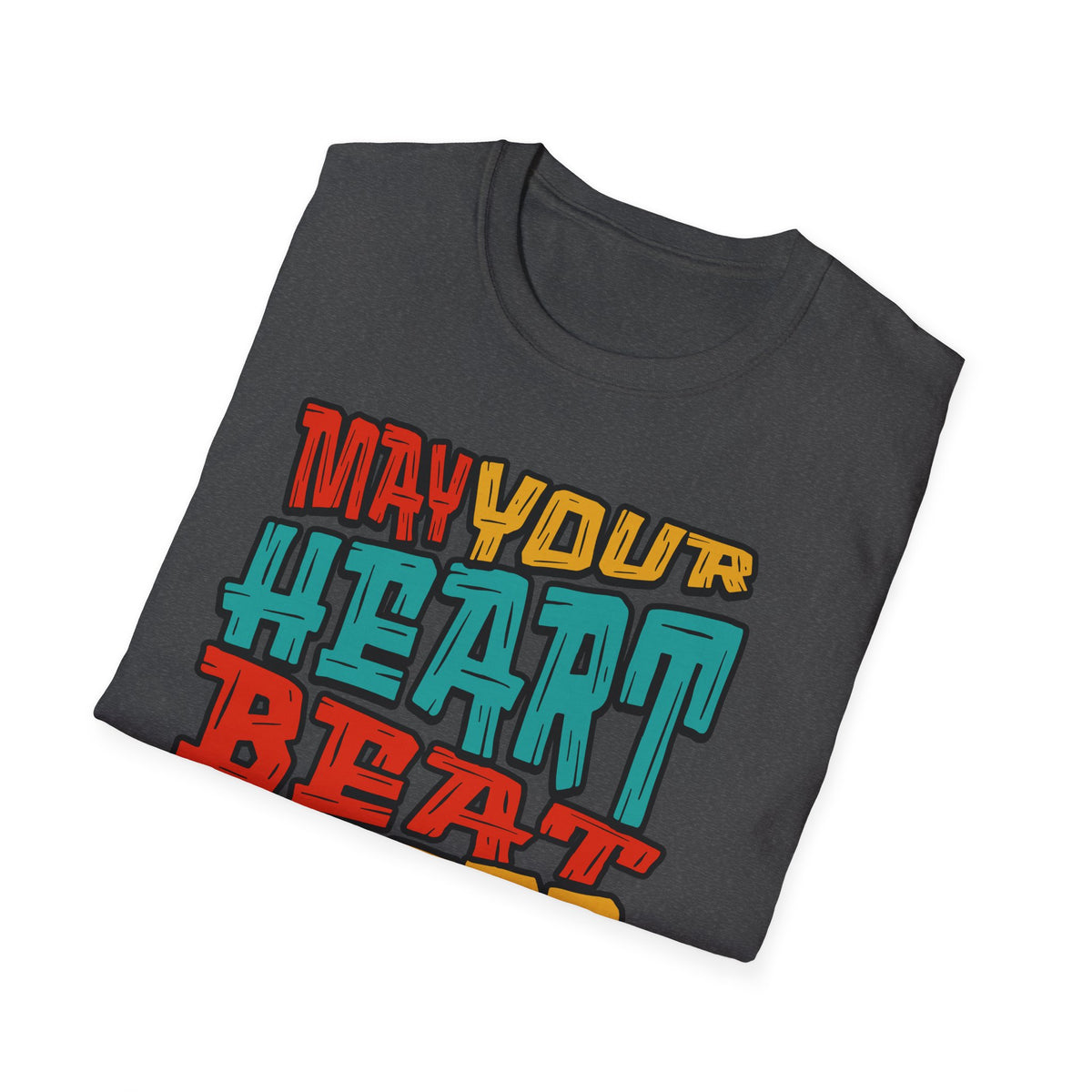 May Your Heart Beat Longer With Music T-Shirt — Retro Music Lover Tee