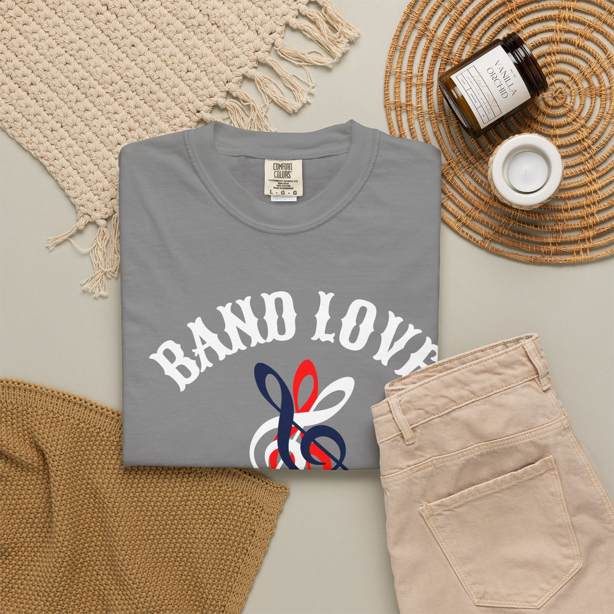 Band Love Forever T-Shirt — Music Treble Clef Graphic Tee