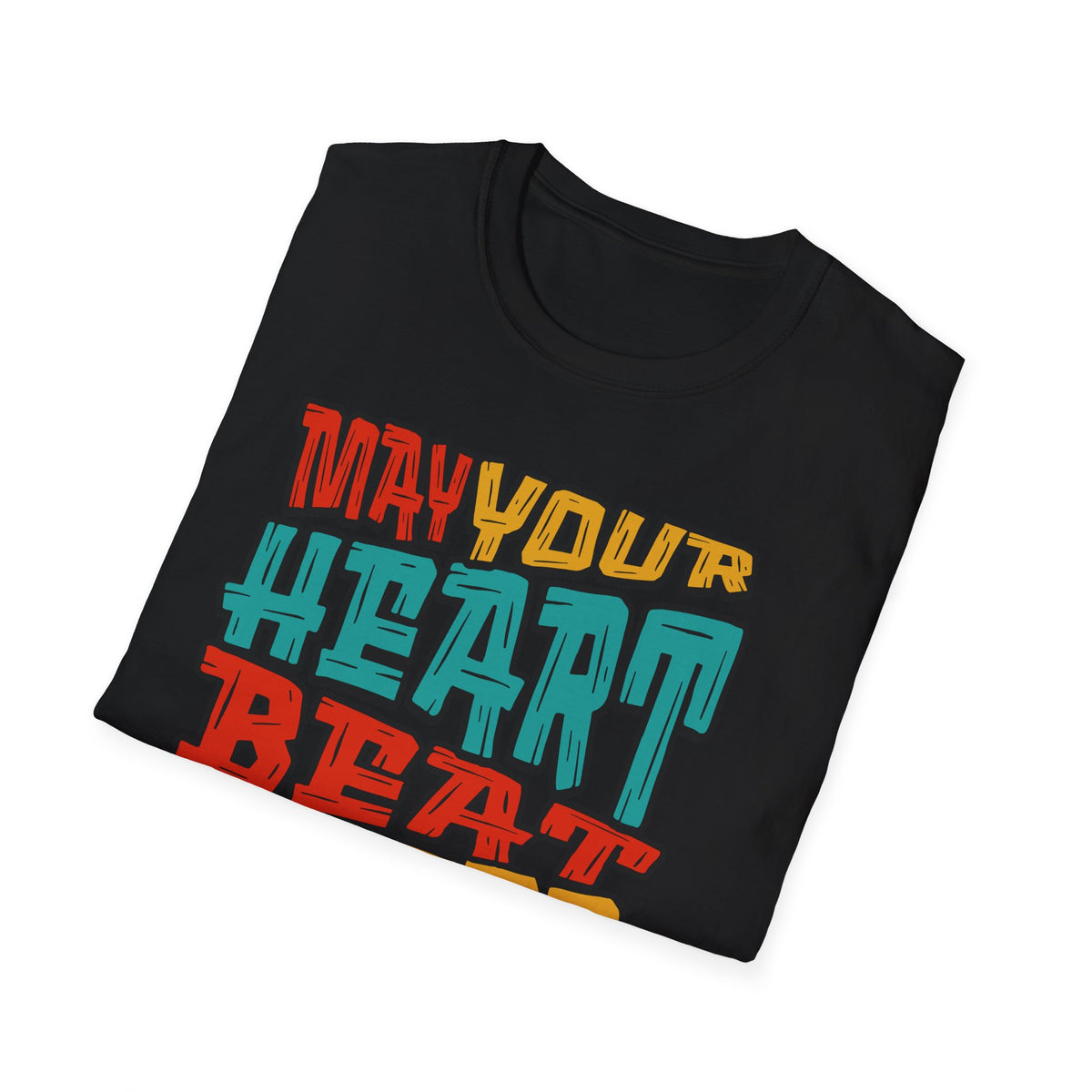 May Your Heart Beat Longer With Music T-Shirt — Retro Music Lover Tee