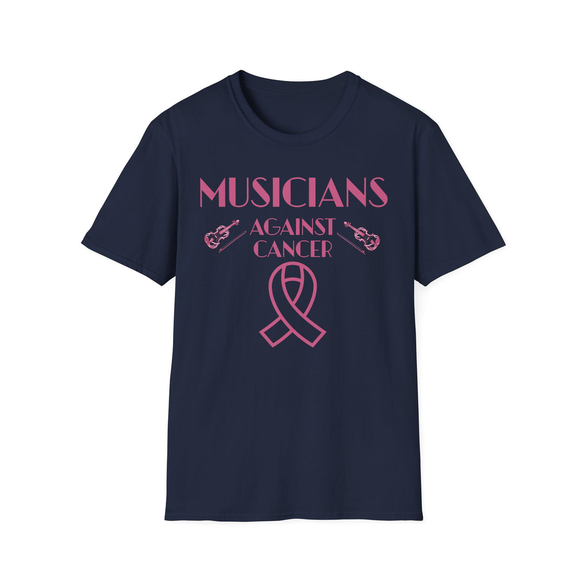 Musicians Against Cancer T-Shirt — Pink Ribbon Benefit Tee