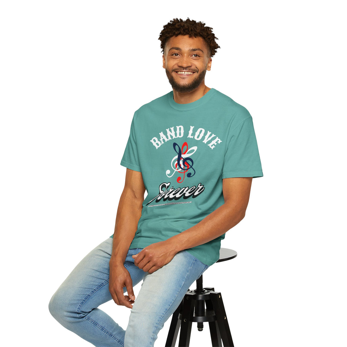Band Love Forever T-Shirt — Music Treble Clef Graphic Tee