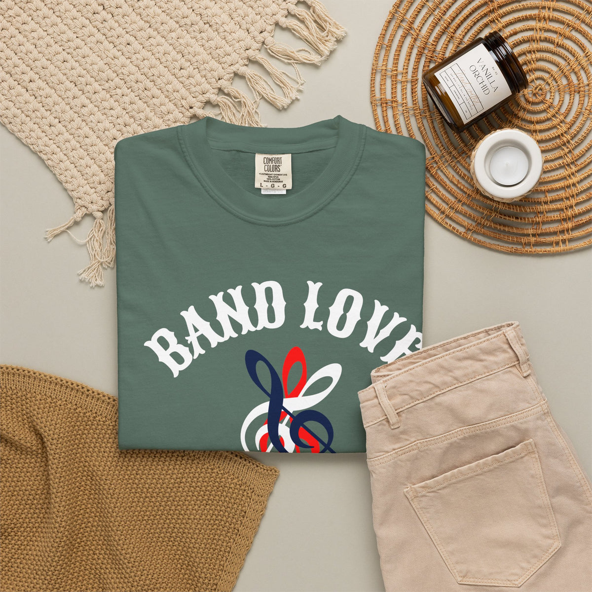 Band Love Forever T-Shirt — Music Treble Clef Graphic Tee