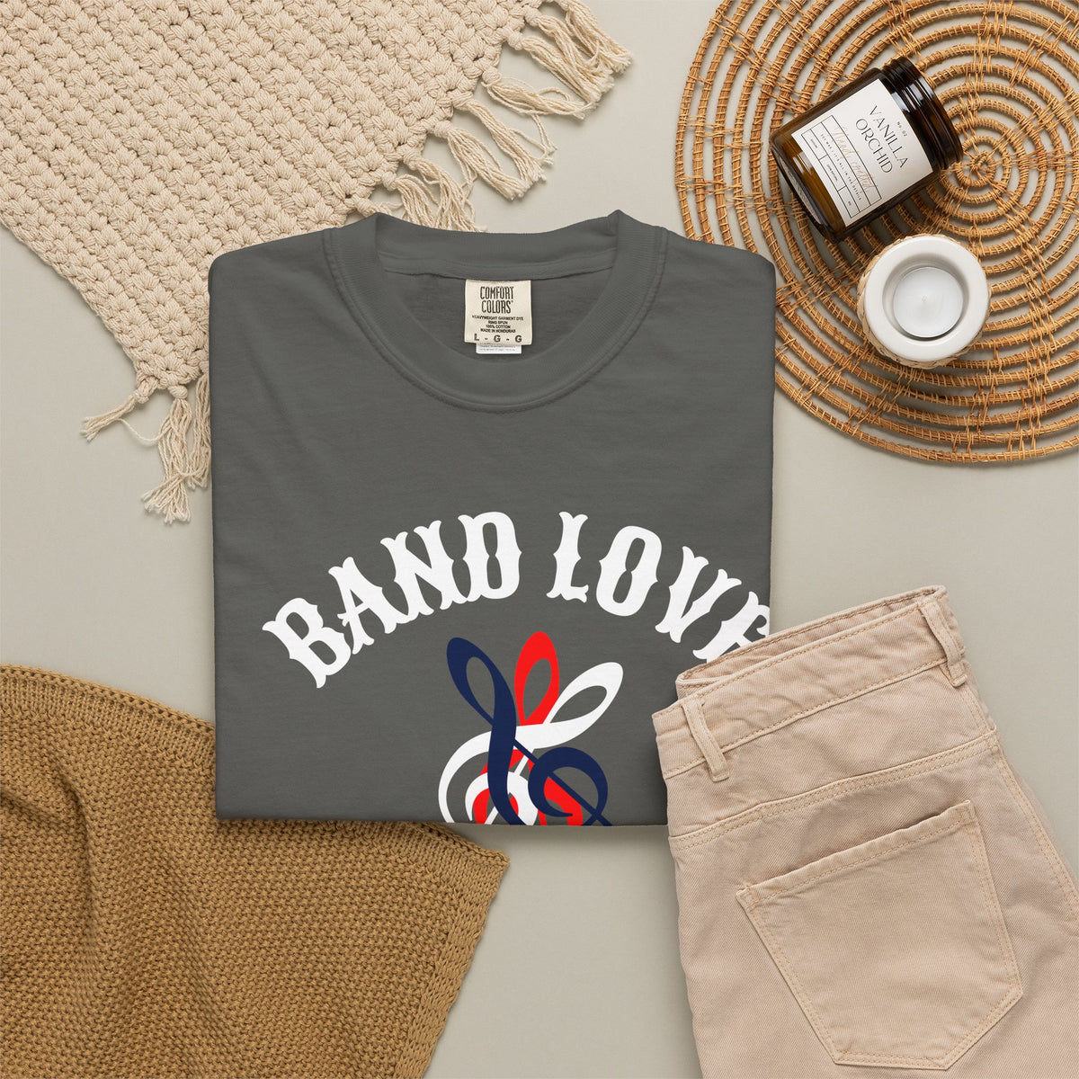 Band Love Forever T-Shirt — Music Treble Clef Graphic Tee