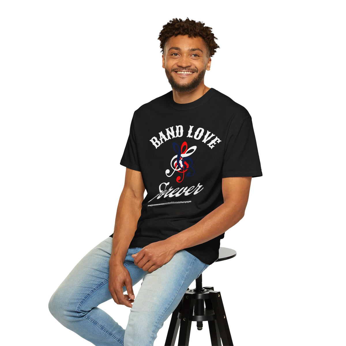 Band Love Forever T-Shirt — Music Treble Clef Graphic Tee