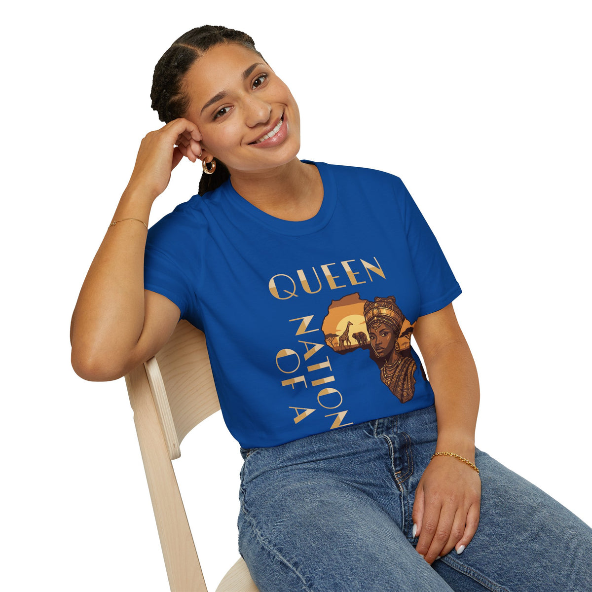 Queen of a Nation T-Shirt — African Queen Graphic Tee