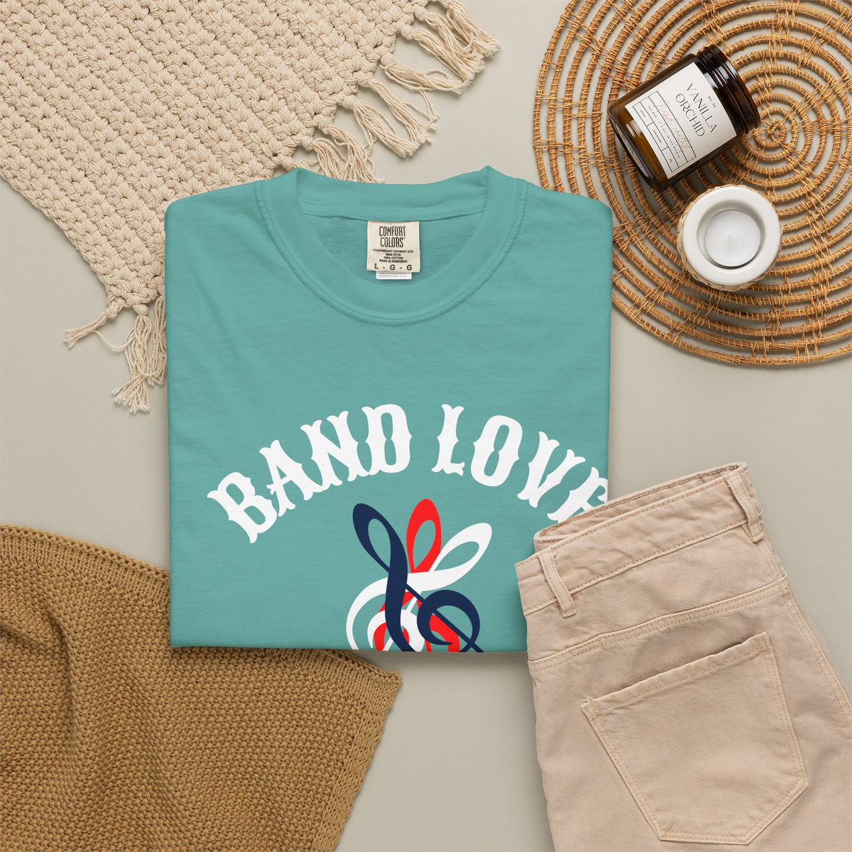 Band Love Forever T-Shirt — Music Treble Clef Graphic Tee