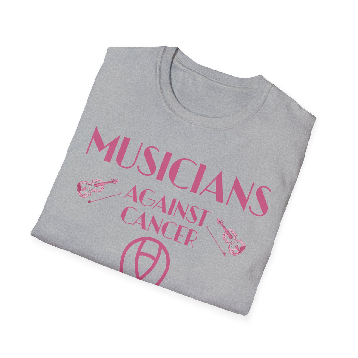 Musicians Against Cancer T-Shirt — Pink Ribbon Benefit Tee