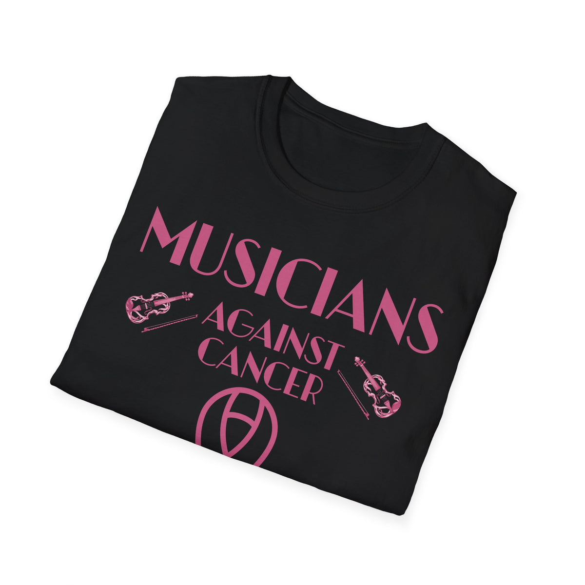 Musicians Against Cancer T-Shirt — Pink Ribbon Benefit Tee