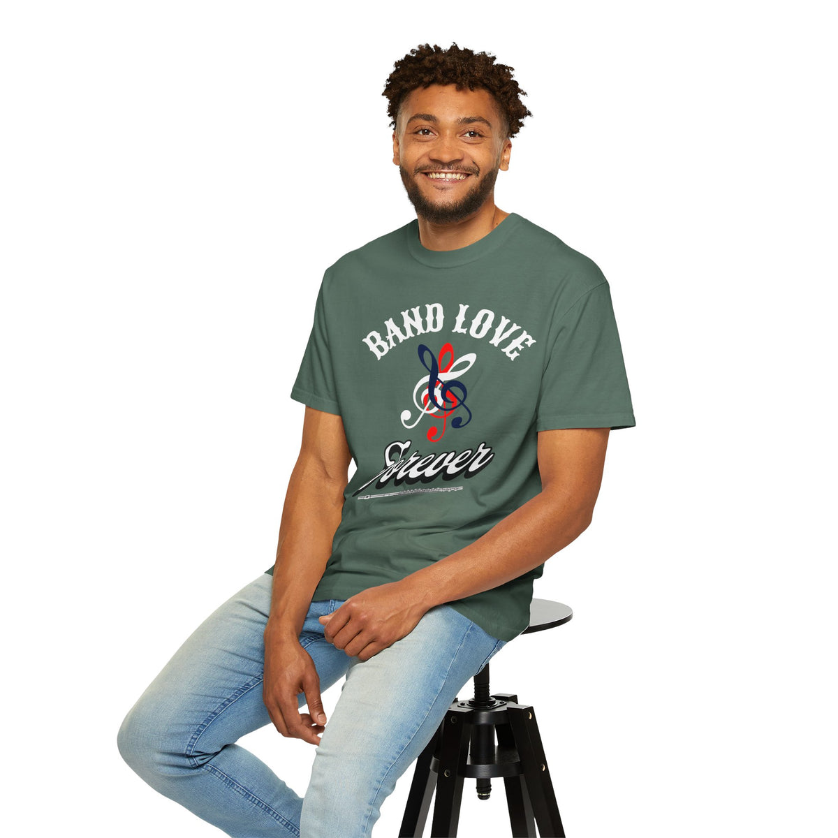 Band Love Forever T-Shirt — Music Treble Clef Graphic Tee