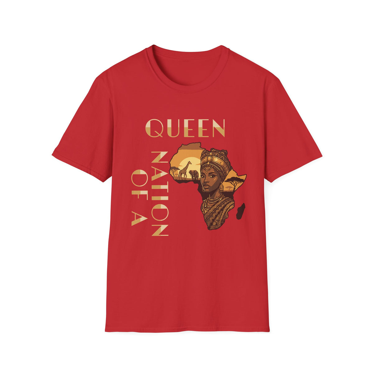 Queen of a Nation T-Shirt — African Queen Graphic Tee