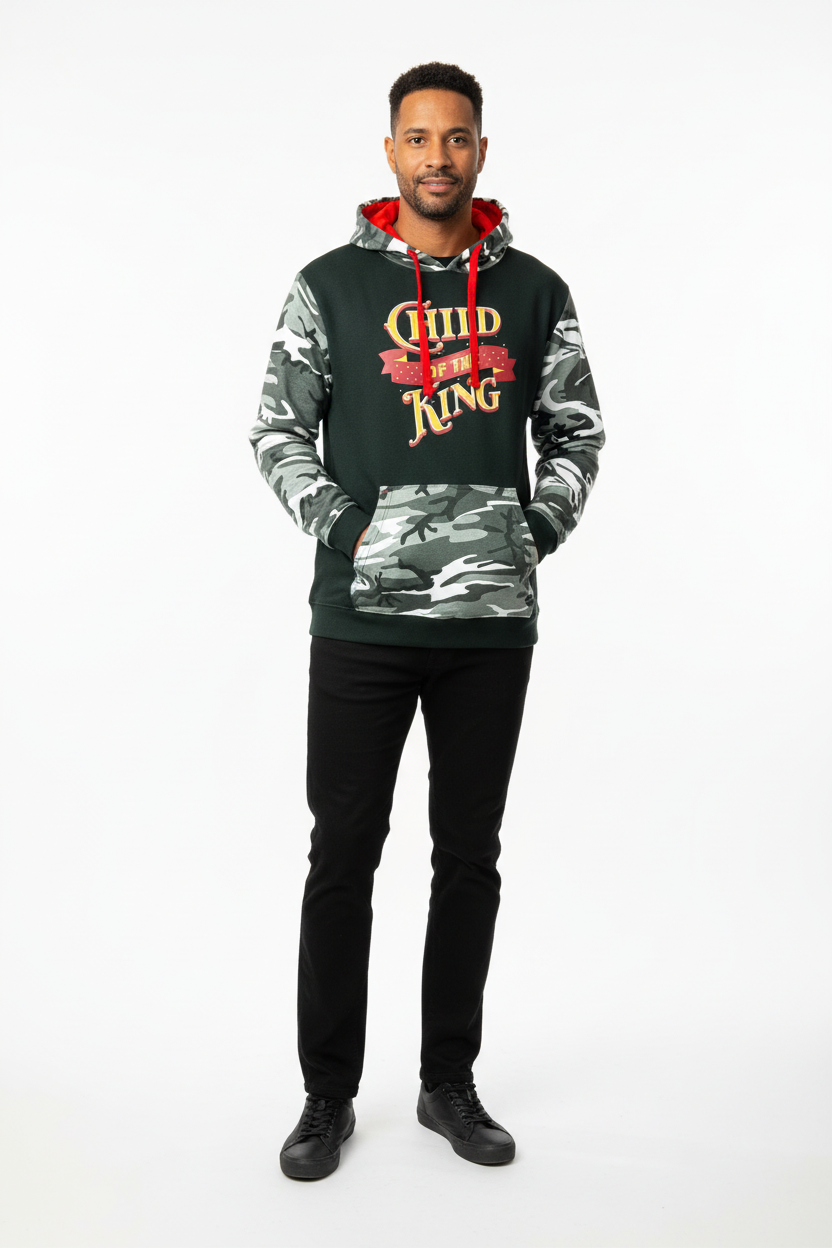 Religious Camouflage Hoodie Gift for Him Gift for Her, Religious Hoodie