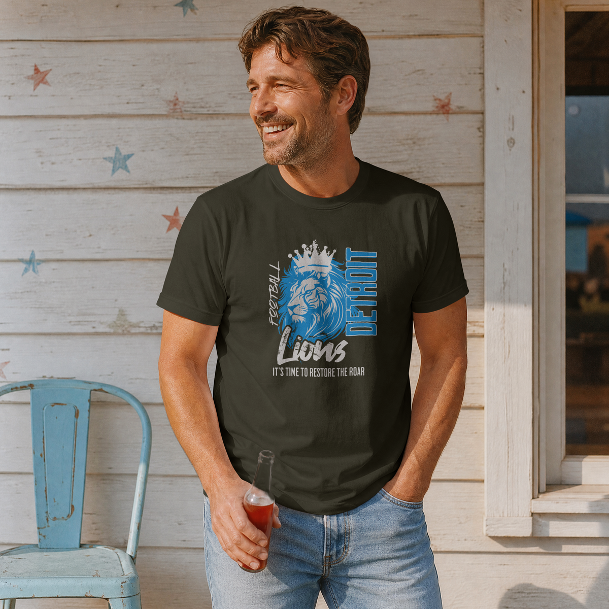 Detroit Football Short Sleeve Tee