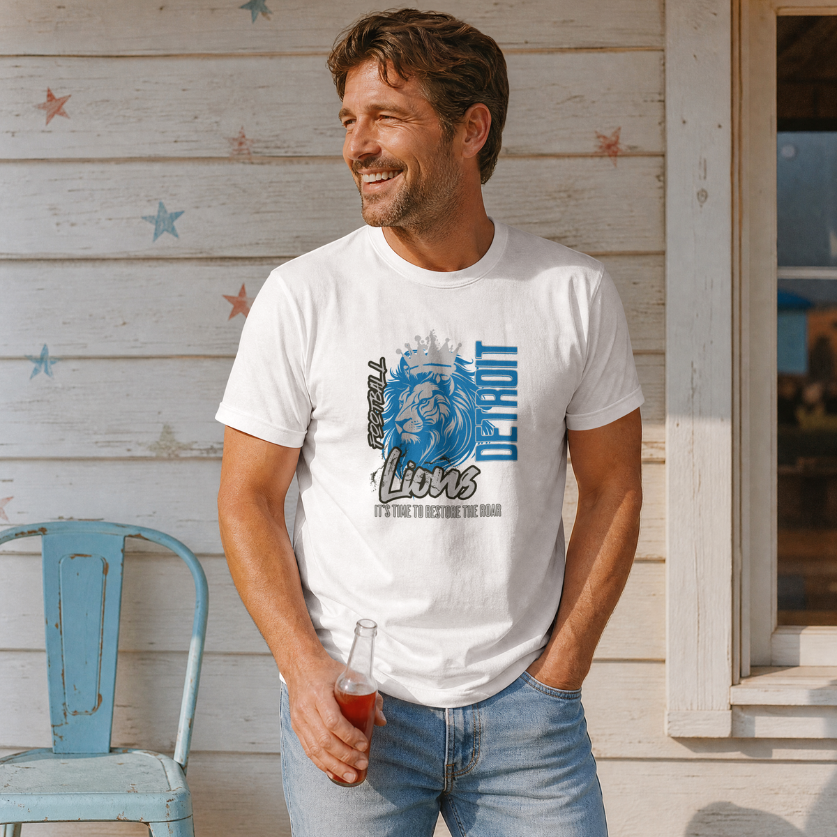 Detroit Football Short Sleeve Tee