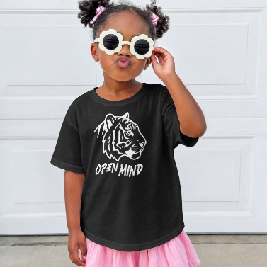 Graphic Tiger Head Open Mind Tee