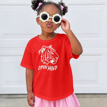Graphic Tiger Head Open Mind Tee