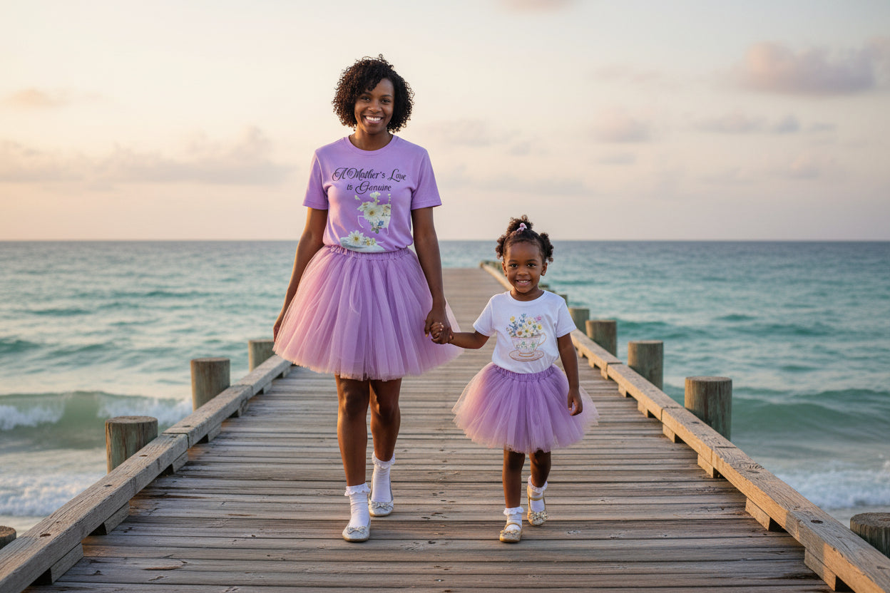 Mother's Day Flower t-shirt gift for Birth Month Floral Celebration for April Birthday
