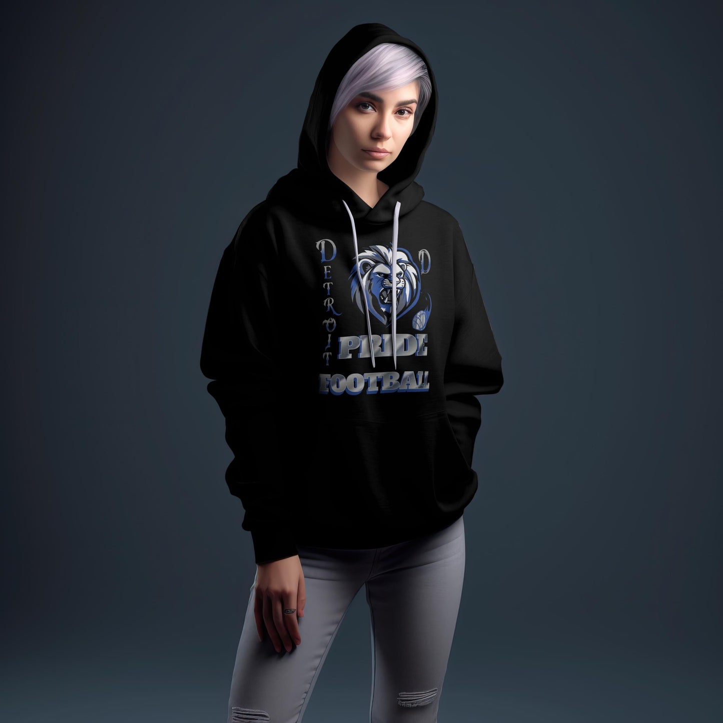 Detroit Football Fan-wear Hoodie for Detroit Fans gift for Detroit lover