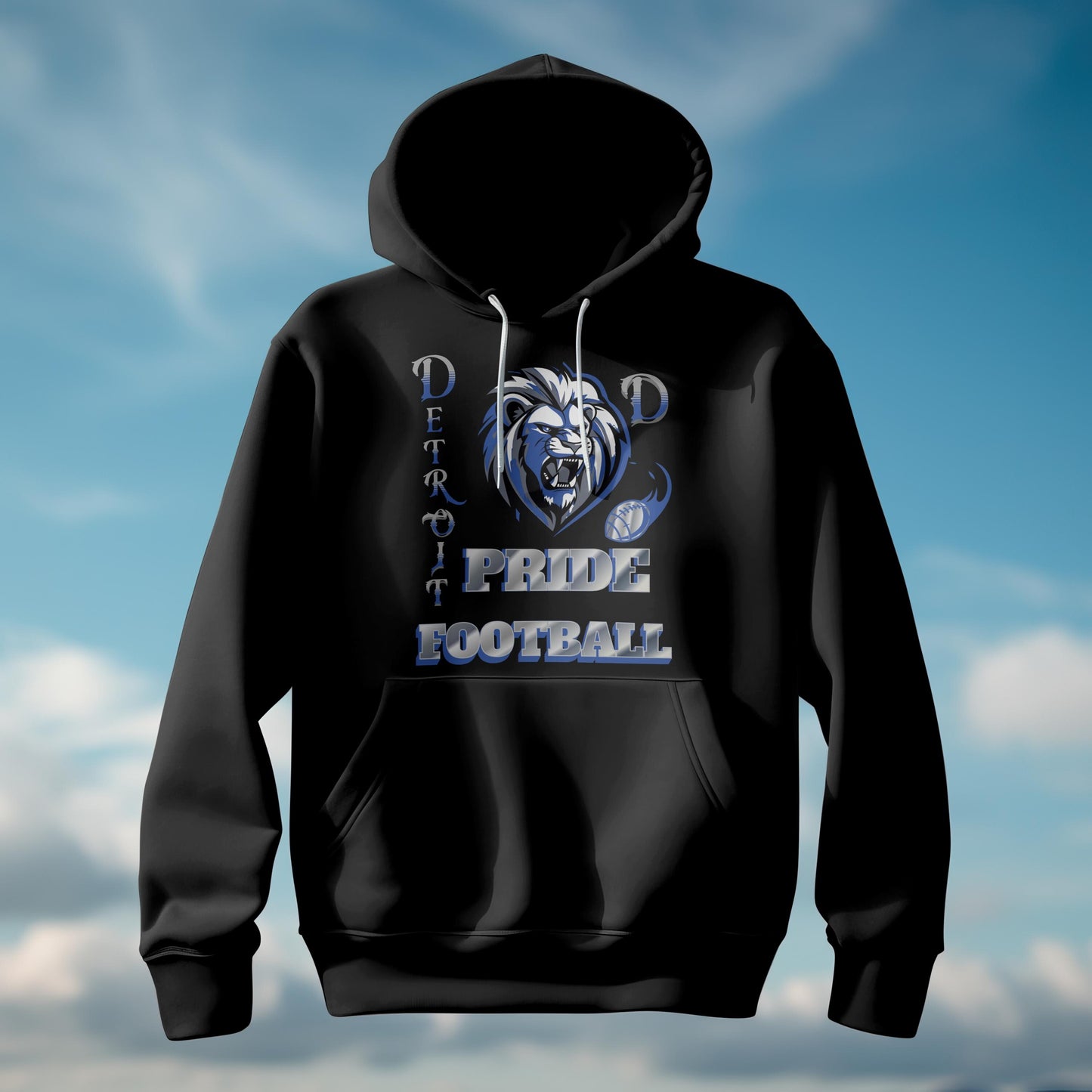 Detroit Football Fan-wear Hoodie for Detroit Fans gift for Detroit lover