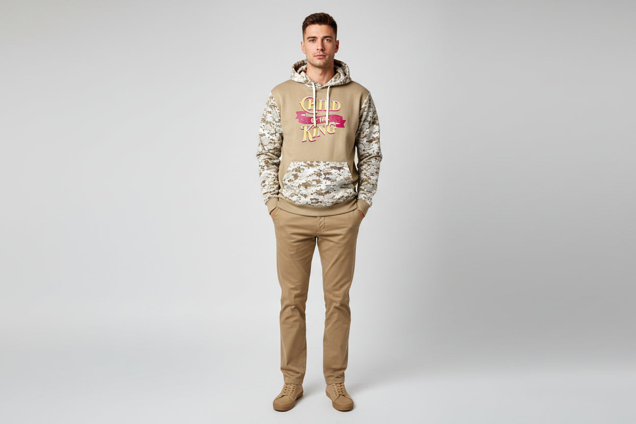 Religious Camouflage Hoodie Gift for Him Gift for Her, Religious Hoodie