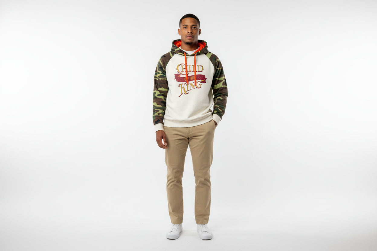 Religious Camouflage Hoodie Gift for Him Gift for Her, Religious Hoodie
