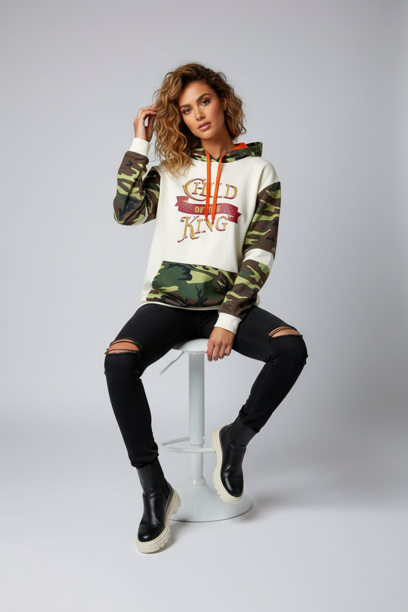 Religious Camouflage Hoodie Gift for Him Gift for Her, Religious Hoodie